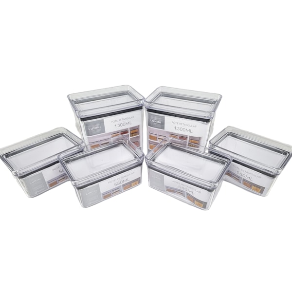 kit 6 Unidades Pote Porta Grão Feijão Tempero Acrílico Hermético-884ff844-ac8a-4b22-ba6c-321394c18f13