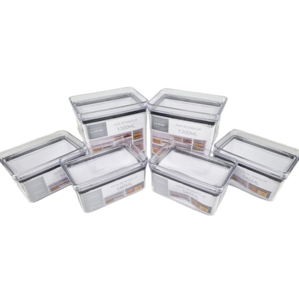 kit 6 Unidades Pote Porta Grão Feijão Tempero Acrílico Hermético-a4b5ed4b-cbbf-48d4-8cdf-53fdd7e0cbf9