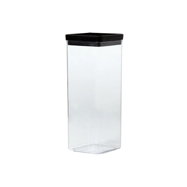 Kit 7 Potes Herméticos Quadrados Lumini Black 1946 Paramount-07725885-950e-4e3b-93b8-2fdb366074cb