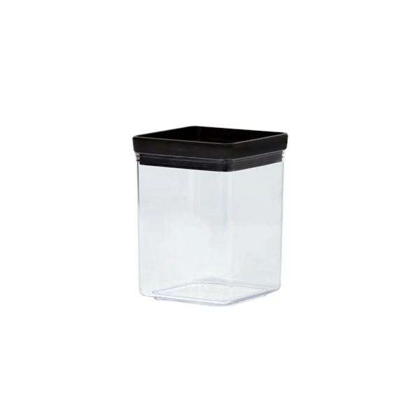 Kit 7 Potes Herméticos Quadrados Lumini Black 1946 Paramount-49d5c288-d93b-49f1-bd1d-c70674867f78
