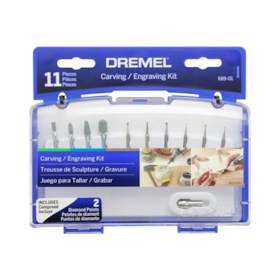 Kit Acessórios P/ Gravar E Esculpir C/ 11peças 689 26150689AD Dremel