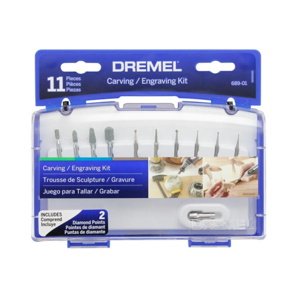 Kit Acessórios P/ Gravar E Esculpir C/ 11peças 689 26150689AD Dremel-c9c9bc0f-f597-4f6c-8025-112a075c9566