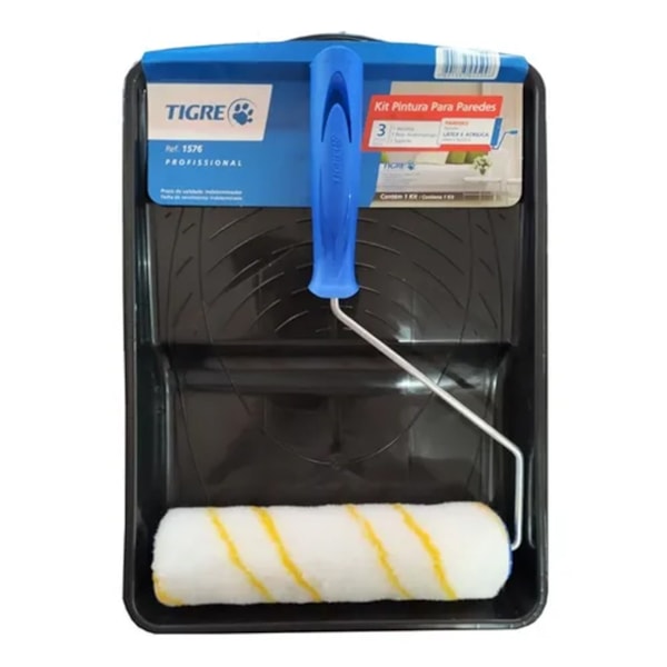 Kit Bandeja e Rolo de pintura Antirrespingo 1576 Tigre-058ad7ba-e63f-4827-9c6a-3d33e60a08a6