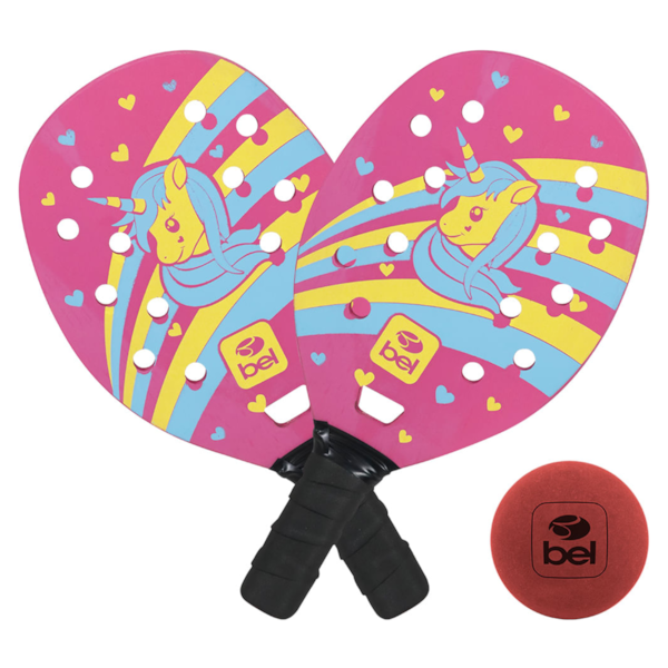 Kit Beach Tennis Iniciante Unicórnio Rosa 482831 BelFix-155771a0-c94c-46d9-a4a4-b5ab26736e7c
