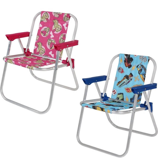 Kit Cadeira de Praia Infantil Barbie e Hot Wheels Verão Bel-d10b7bb2-fefd-46fc-adc8-01ad6e39adfe
