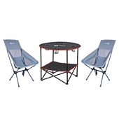 Kit Camping Cadeira Dobrável Compact e Mesa Dobrável NTK