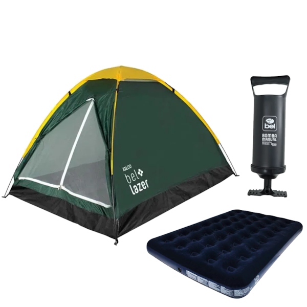 Kit Camping Iniciante Barraca Colchão e Bomba-6882d599-65e4-427c-be4a-e6e31d97fa19