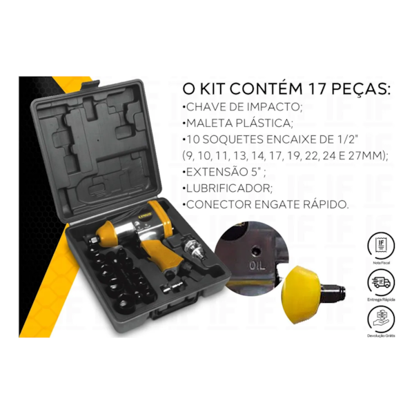Kit Chave de Impacto Pneumática KPL 1/2 14408.5 Lynus-c3ee56e6-ad45-4d9f-91a2-0a831f98b930