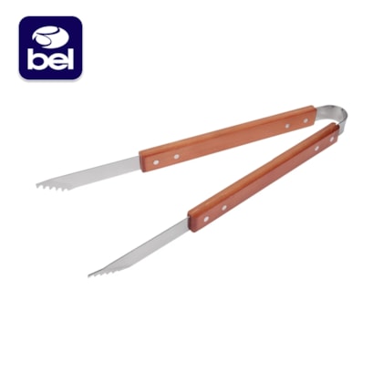 Kit Churrasco Barbecue Em Aço Inox Com Cabo de Madeira 4Pçs 256800 BelFix-70869789-a07b-49ff-9e46-9852f53d4ccf
