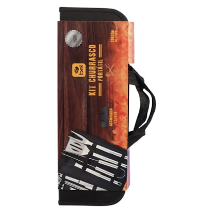 Kit Churrasco Premium Portátil Em Aço Inox Com Estojo 16Pçs 256600 Bel Fix-73682cc6-8f6e-416c-b2d3-f96043efd142