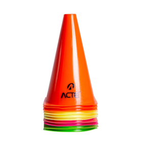 Kit Com 10 Cones De Agilidade Para Treinamento T73 Acte Sports