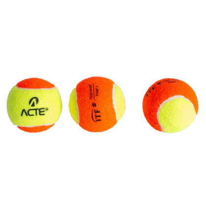 Kit com 3 Bolas Para Beach Tennis Stage 2 ITF BT100 Acte Sports-54b81890-768b-4139-ad26-ab7c5e0f3f97
