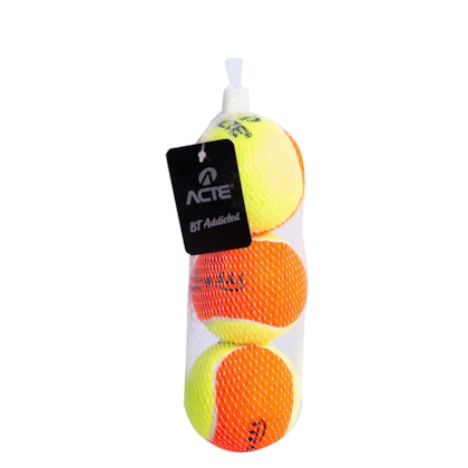 Kit com 3 Bolas Para Beach Tennis Stage 2 ITF BT100 Acte Sports-a06dea32-9682-4a53-8bfa-d656a8198107