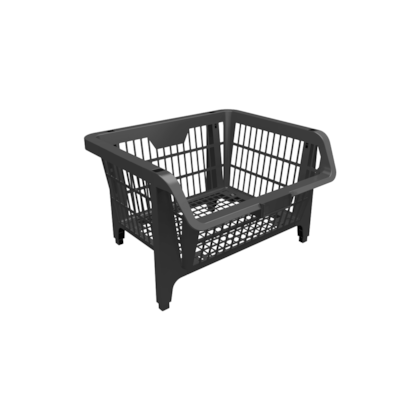 Kit com 5 Cestos Expositores Prático Pequeno Preto 42504 Presto-a63e82f7-ecb7-447a-95bf-2f2f417ad628