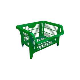 Kit com 5 Cestos Expositores Prático Pequeno Verde 42516 Presto