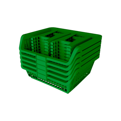 Kit com 5 Cestos Expositores Prático Pequeno Verde 42516 Presto -d0406b94-3f22-467d-8584-3c45c7e6c8f9