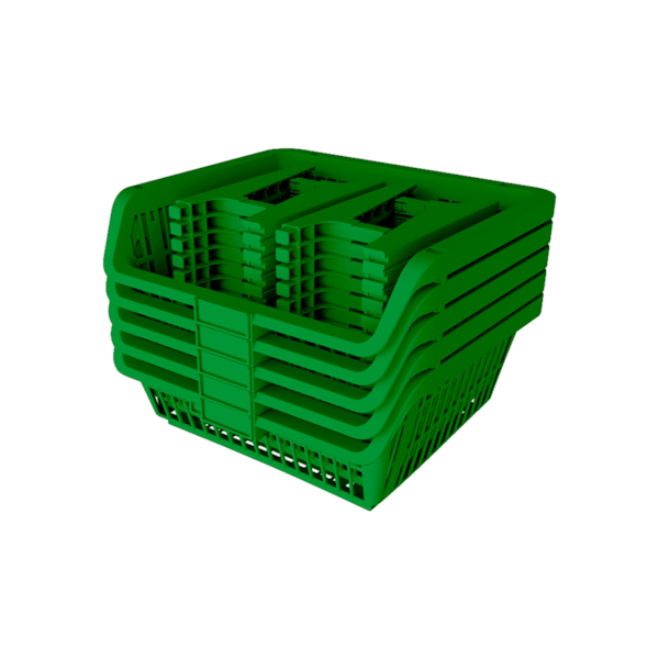 Kit com 5 Cestos Expositores Prático Pequeno Verde 42516 Presto -a135fada-45dc-482d-bf7e-245c1ddedf98