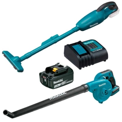 Kit Combo Aspirador de Pó DCL180Z + Soprador DUB183Z 18V MAKITA