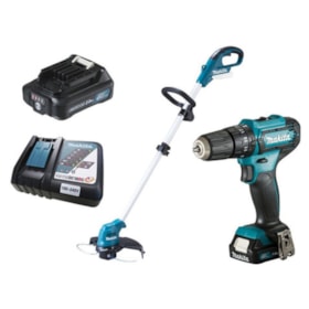 Kit Combo Parafusadeira/Furadeira de Impacto HP333DYX3 + Aparador de grama UR100DZX Makita