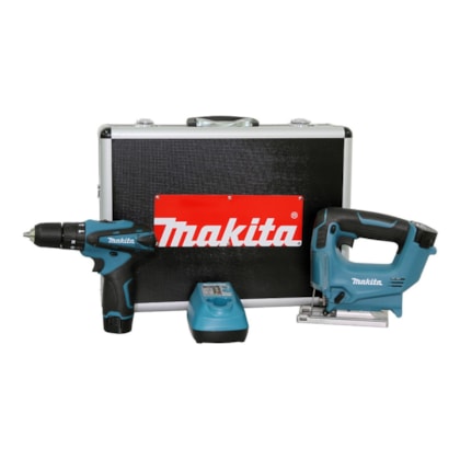 Kit Combo Parafusadeira/Furadeira De Impacto + Serra Tico-tico A Bateria DK1496X Makita-3d5d6984-2b06-4196-960e-e86aa93f6446