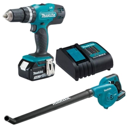Kit Combo Parafusadeira/Furadeira Impacto DHP453SFX8 + Soprador DUB183Z 18V Bivolt Makita-25961016-0e28-4f31-b8a3-c35cd22c720a
