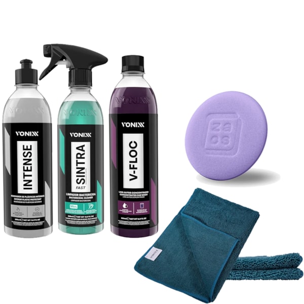 Kit Completo de Cuidado Automotivo Vonixx Premium 5 Peças-1356950f-a5fe-441f-8c8d-fdf562b4f256