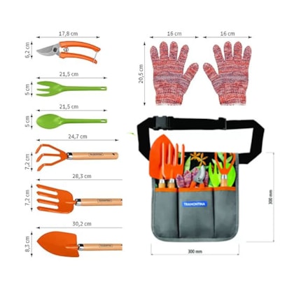 Kit Conjunto de Jardinagem Com Cinto e Ferramentas 8 Pçs 78119/805 Tramontina-5b3bb2dc-db07-47a0-a340-7b90f641d1d4