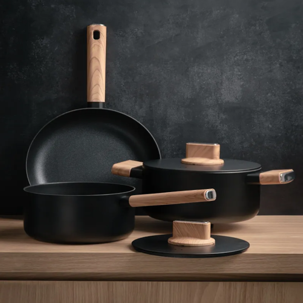 Kit Conjunto De Panelas Em Aluminio Forjado Wood Black 4 Pçs 8467 MTA-73d78a78-2146-4897-85b7-4eb1ff8939e9