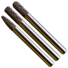 Kit de 3 Limas Rotativas MD 6x6mm Disflex