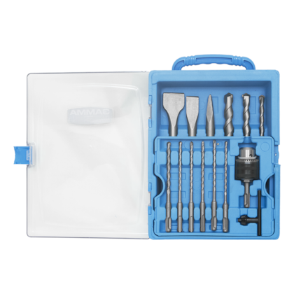 Kit de Acessórios para Marteletes SDS Plus com 14 Peças Gamma-77154db2-bcf8-4a94-8b6e-52d5a1590969