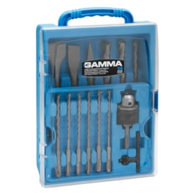 Kit de Acessórios para Marteletes SDS Plus com 14 Peças Gamma