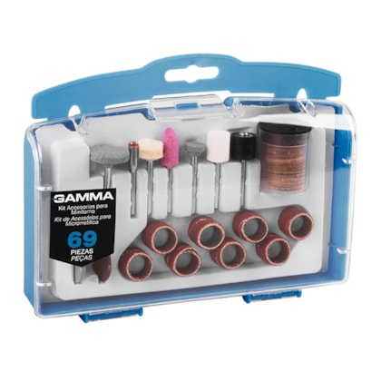 Kit de Acessórios Para Micro Retífica Com 69 Peças G19504AC Gamma-705bb75a-7430-467e-befa-289a0512ed08