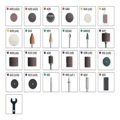 Kit de Acessórios para Mini Retífica com 110 Peças 790-RW Dremel-a39e6cac-4c0b-4e41-b461-b01ecd56617e