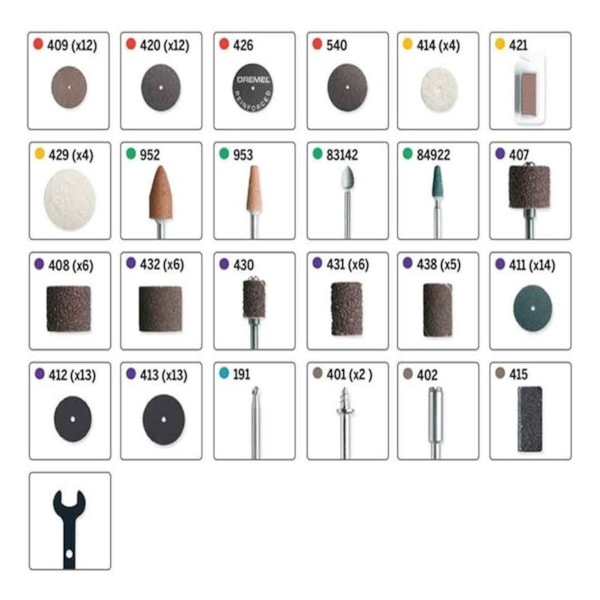 Kit de Acessórios para Mini Retífica com 110 Peças 790-RW Dremel-3d441d01-f1e1-4b3e-99c2-7c08118d8dff