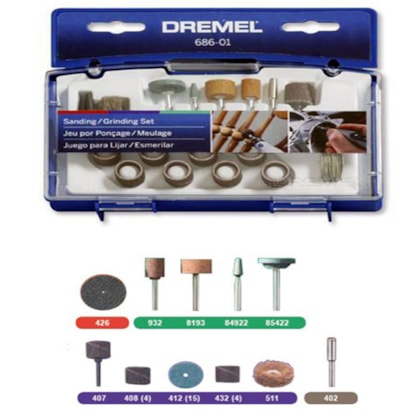 Kit de Acessórios para Uso Geral com 52 Peças Dremel-e6afcf3d-b910-4e21-84b5-deef28580755
