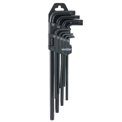 Kit de Chave Hexalobular Torx T10 a T50 Longa 9 Peças 3573105000 Vonder-db98e3bd-395f-4d2f-a5cc-dc2dc3985c04