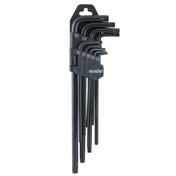 Kit de Chave Hexalobular Torx T10 a T50 Longa 9 Peças 3573105000 Vonder-eea15b17-59a9-4b46-865a-c1203dfbd0fa