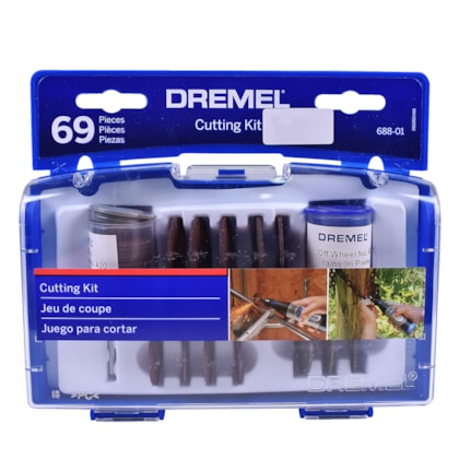 Kit de Corte para Micro Retífica 688-01 com 69 Peças Dremel-88f2654f-b676-49b1-83b0-db3c835dce52