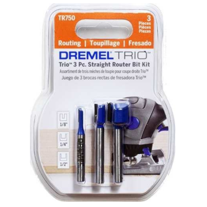 Kit de Fresas Paralelas 3 unidades Dremel Trio 2615T750AA-4bd13601-84d4-4c3c-833f-756ea36a2806