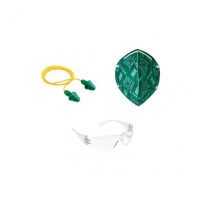 Kit de proteção Com Máscara PFF2 - Óculos - Protetor Auditivo - 3M-eeef0973-1f85-41d7-8af0-b96bc406a2a5