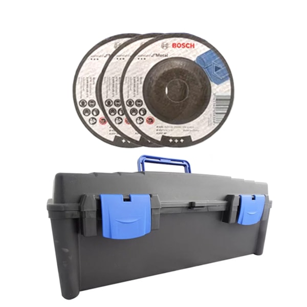Kit Esmerilhadeira 4 1/2 Com 3 Discos Desbaste 850w 220v GWS 850 Bosch + Maleta-30a7cea7-0c83-4732-92d2-983ca5fff099