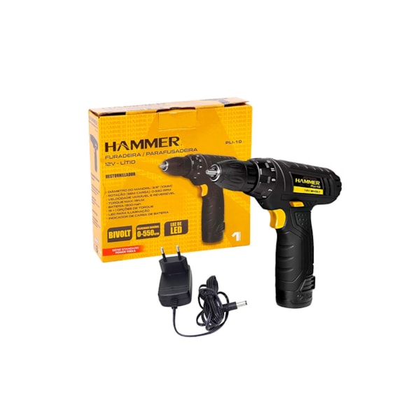 Kit furadeira e Parafusadeira com jogo de chaves Hammer-bf603630-24fc-468e-ac7b-d1943622278e