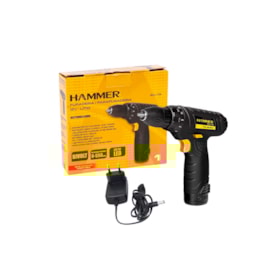 Kit furadeira e Parafusadeira com jogo de chaves Hammer