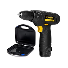 Kit Furadeira Parafusadeira 3/8 12v PLI-10 Hammer Com Maleta