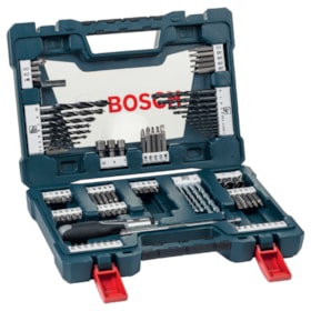 Kit Jogo de Bits e Brocas V-Line com 91 Peças Bosch