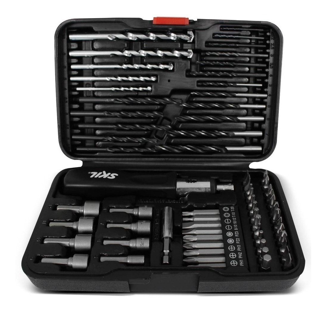 Kit Jogo de Brocas e Bits 67 peças Com Maleta 2607017085 Skil
