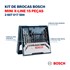 Kit Jogo de Brocas Metal Madeira Alvenaria 3 a 8mm 15 peças X-Line  2607017504 Bosch