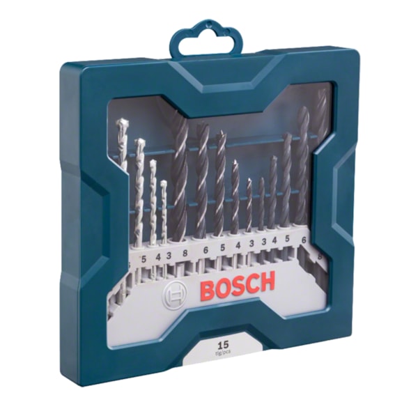 Kit Jogo de Brocas Metal Madeira Alvenaria 3 a 8mm 15 peças X-Line 2607017504 Bosch-392e3734-dad6-4d56-b4ca-c369bb756158