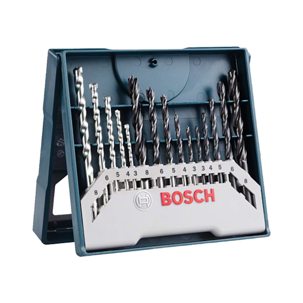 Kit Jogo de Brocas Metal Madeira Alvenaria 3 a 8mm 15 peças X-Line 2607017504 Bosch-4448116c-d3c1-4f7a-a396-0bc3fd69af6a