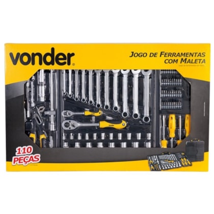 Kit Jogo Maleta de Ferramentas Profissional 110 peças em Cromo Vanádio - Vonder-77716bdb-7697-4da3-9978-0bc46ec9b3c0